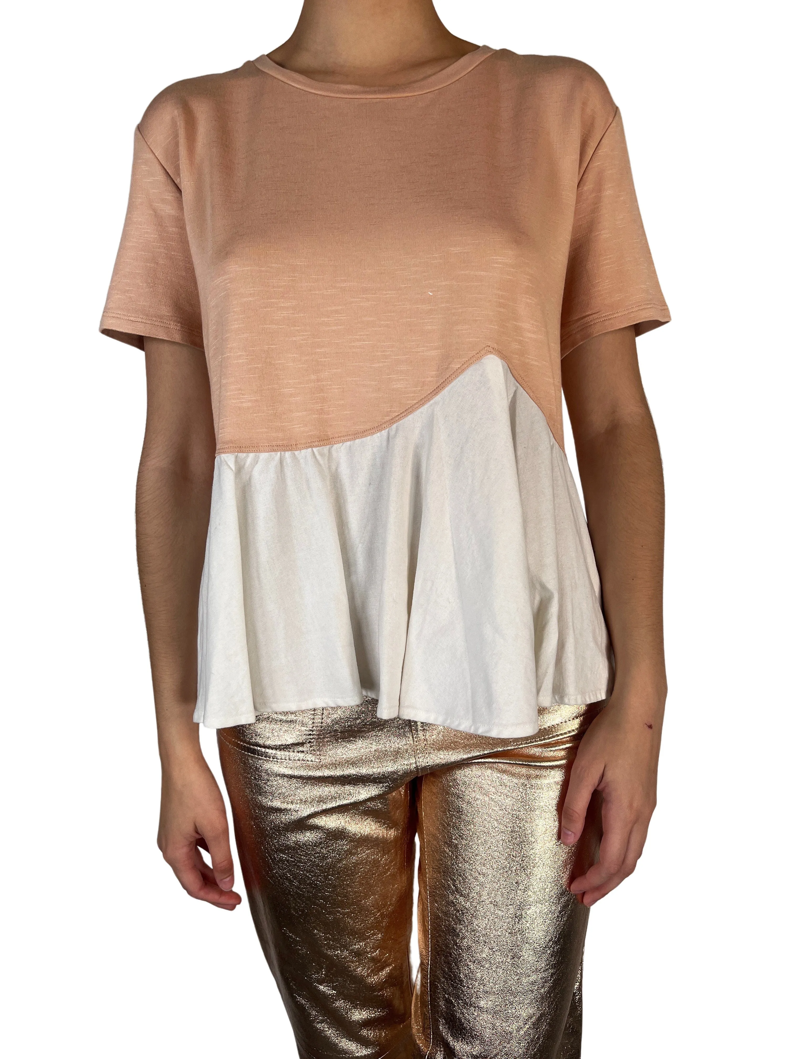JAZMIN CHEBAR Polera Viscosa Y Lino