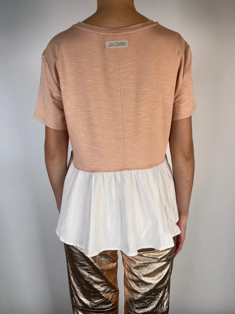 JAZMIN CHEBAR Polera Viscosa Y Lino
