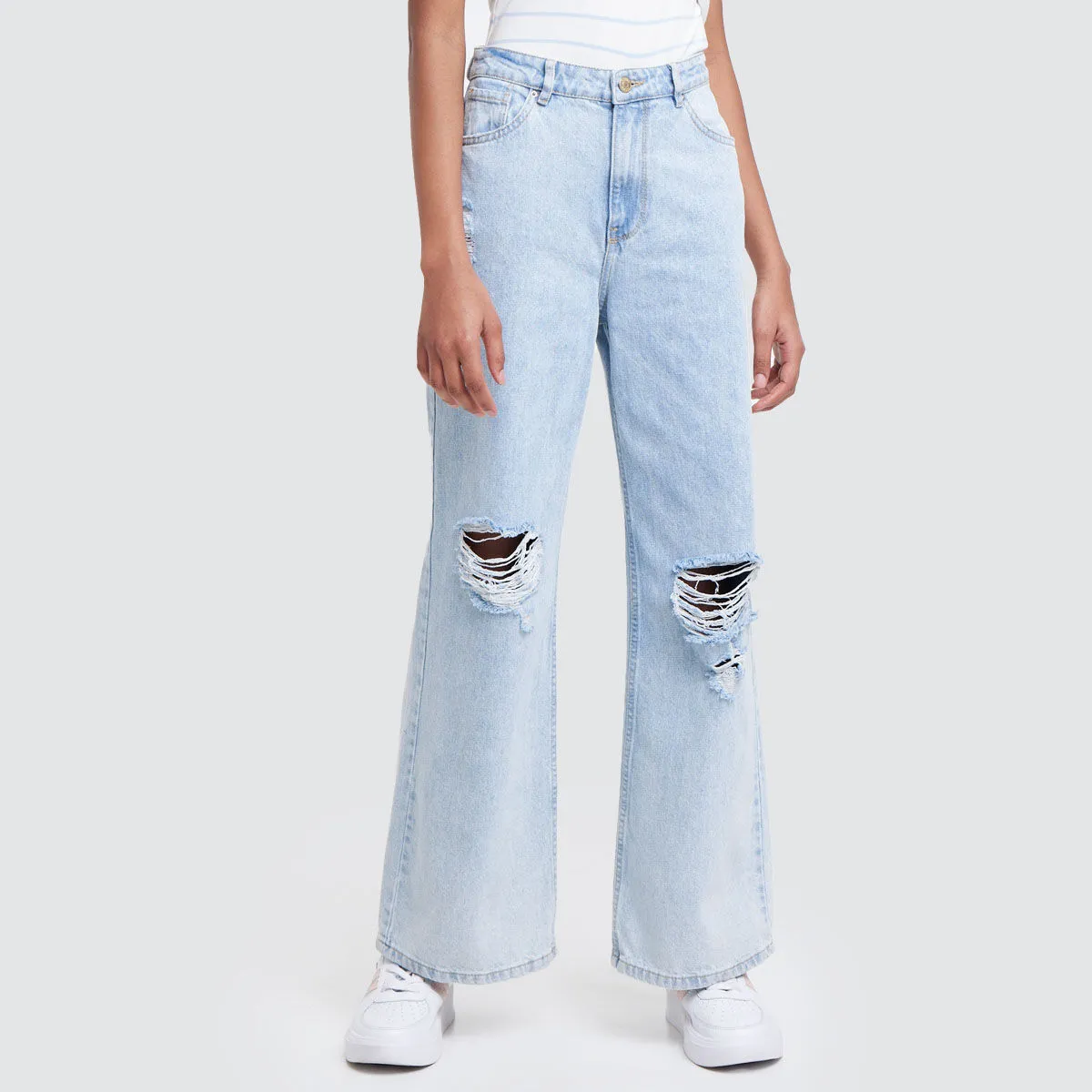 Jean Wideleg Con Rotos