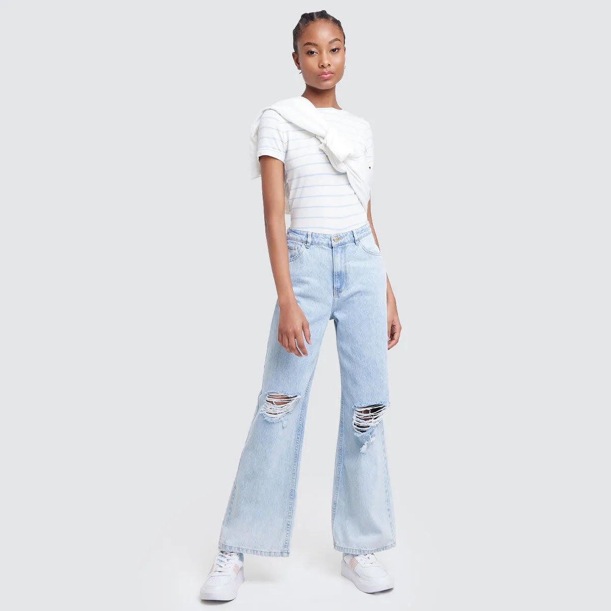 Jean Wideleg Con Rotos