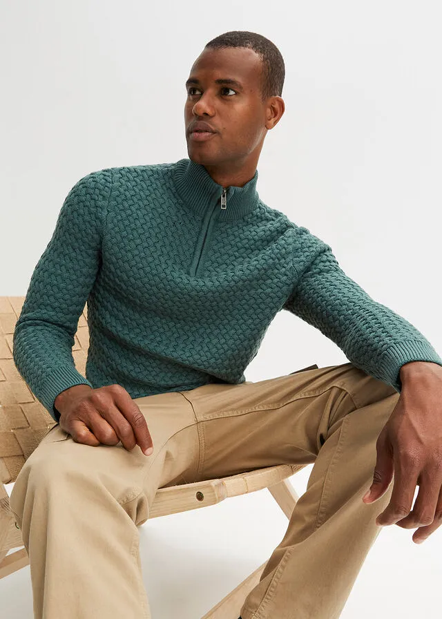 Jersey estilo troyer verde mate