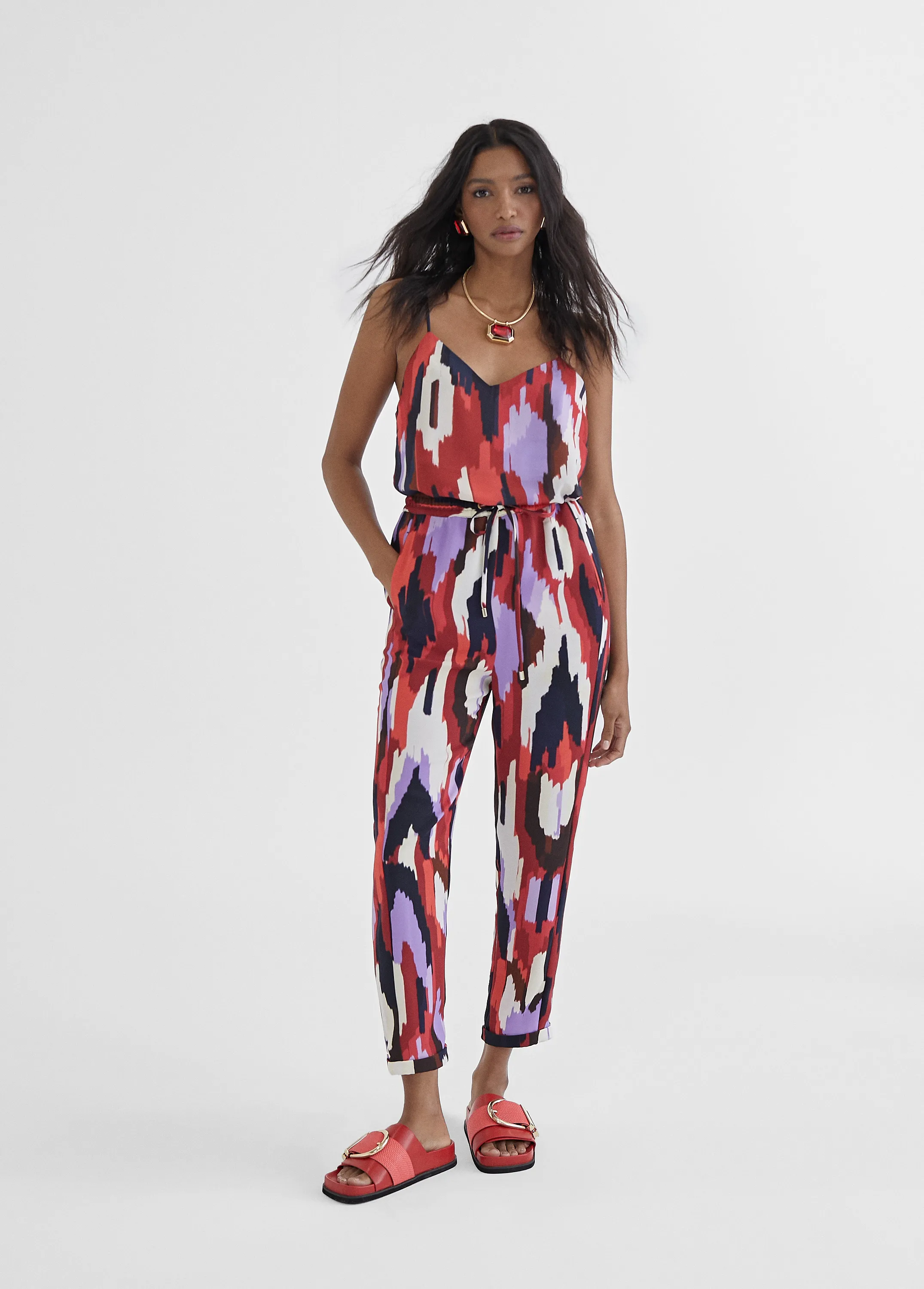 Jogging estampado rojo Lola Casademunt