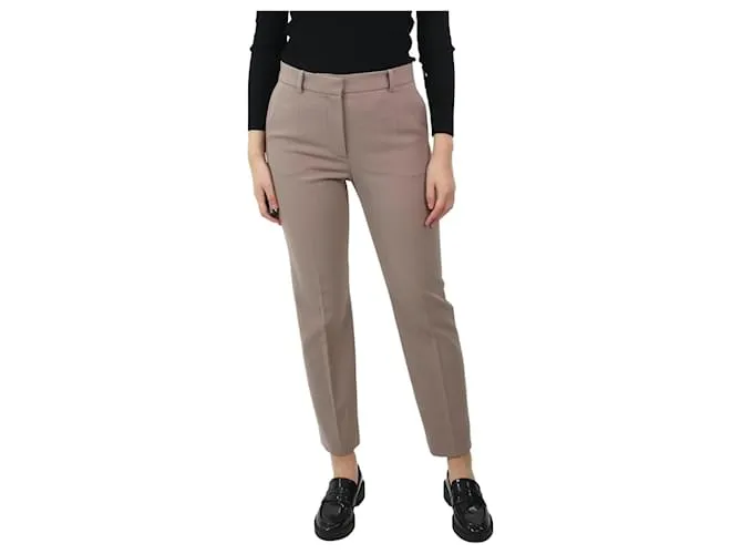JOSEPH PANTALóN SASTRE MARRóN DE PERNERA ESTRECHA  TALLA UK 10 CASTAñO 