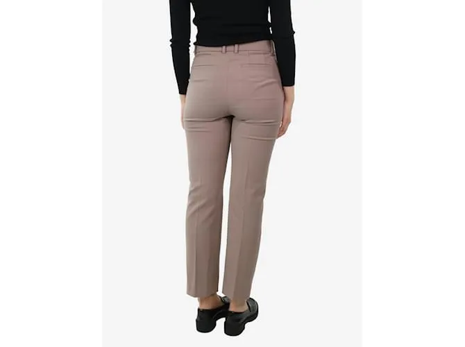 JOSEPH PANTALóN SASTRE MARRóN DE PERNERA ESTRECHA  TALLA UK 10 CASTAñO 