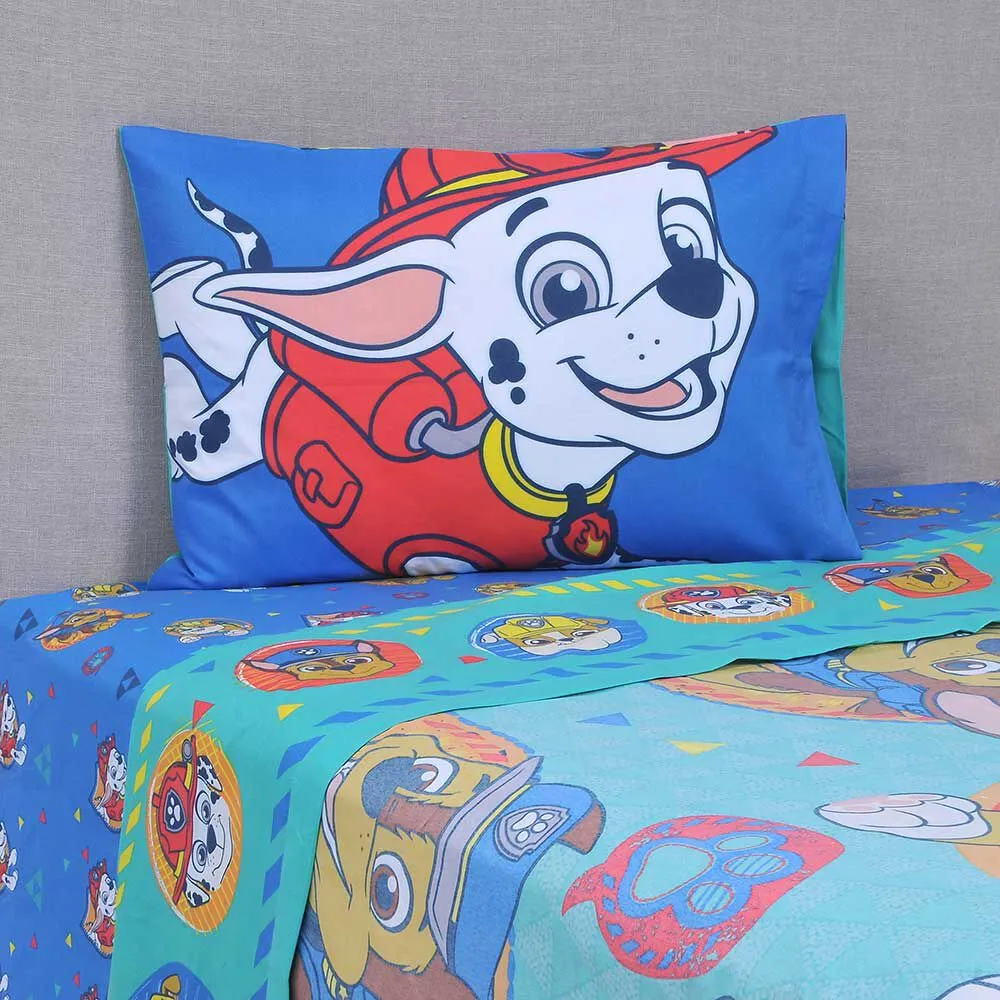 Juego de Sábanas Infantil Paw Patrol 1,5 Plazas Triángulo Niño