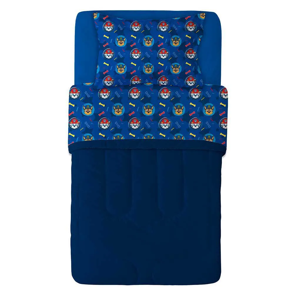 Juego de Sábanas Polar Infantil Paw Patrol Niño 1,5 Plazas Huesos