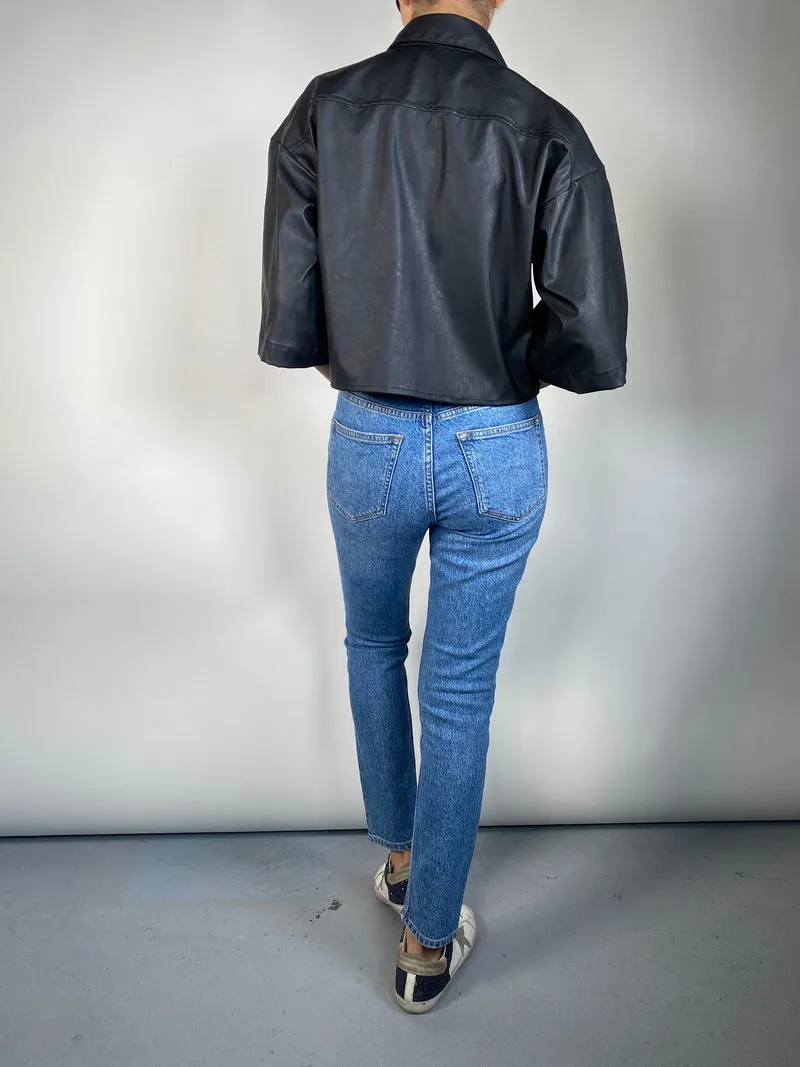 L'AUBE Camisa Cuero Vegano