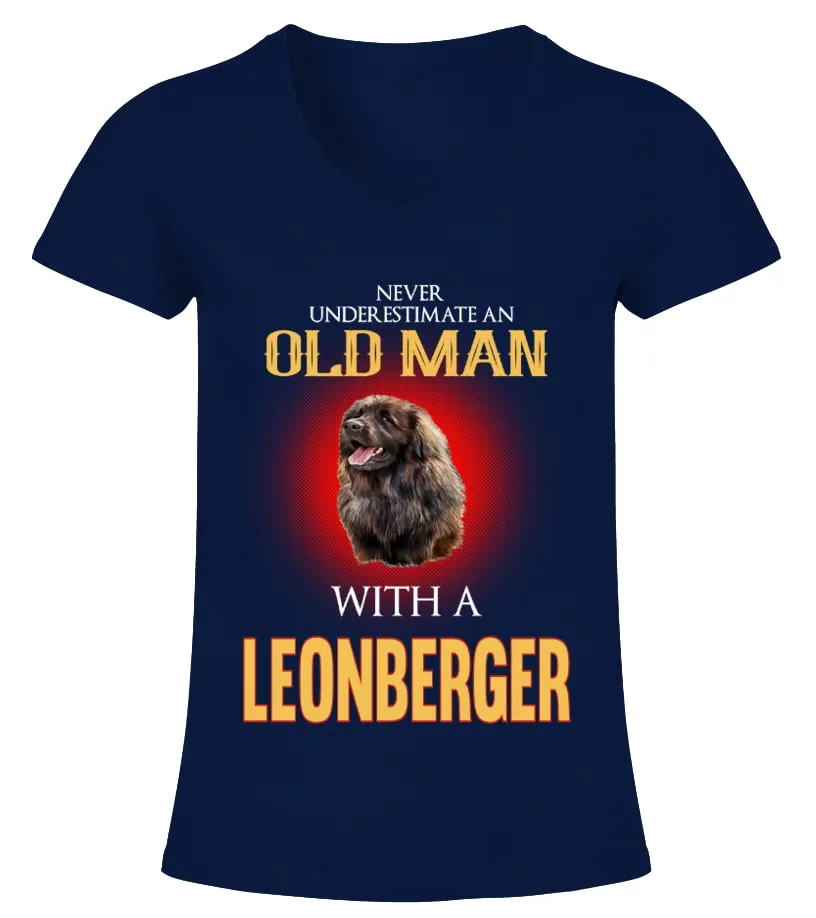 Leonberger Dog Lover Camiseta cuello pico Mujer