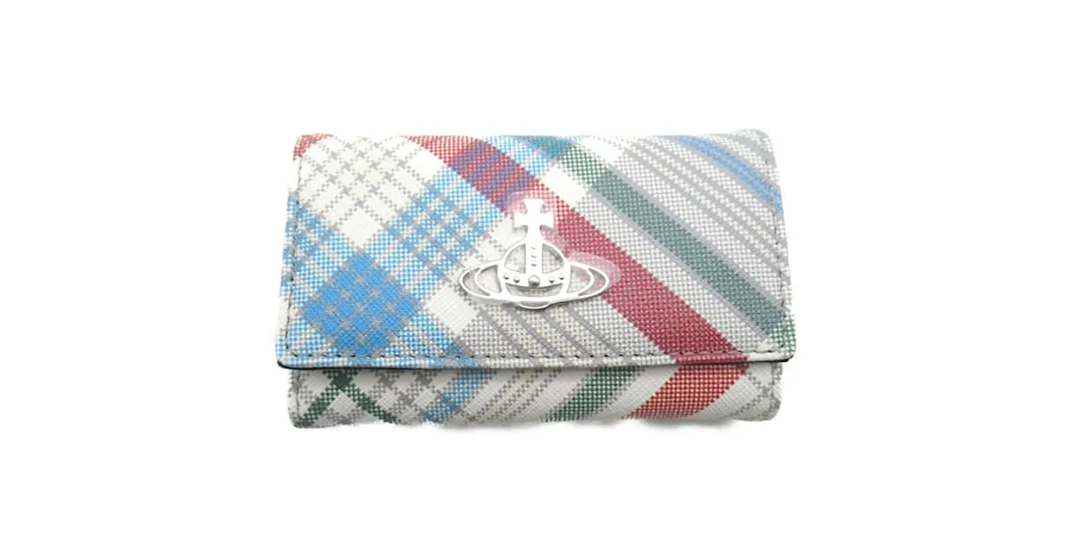 Llave de cuero blanco Vivienne Westwood 