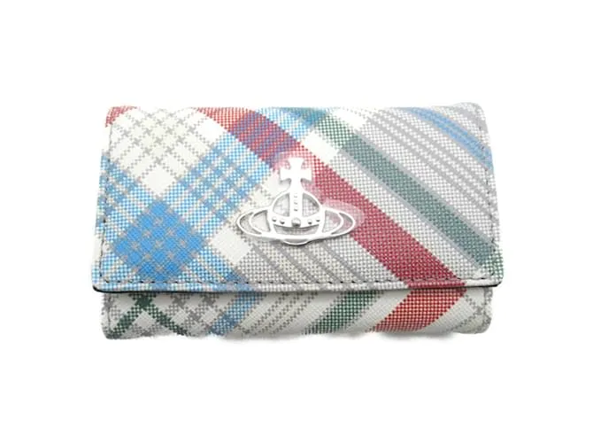 Llave de cuero blanco Vivienne Westwood 
