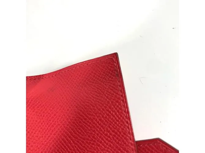 Llaveiro de cuero rojo Hermès Roja 