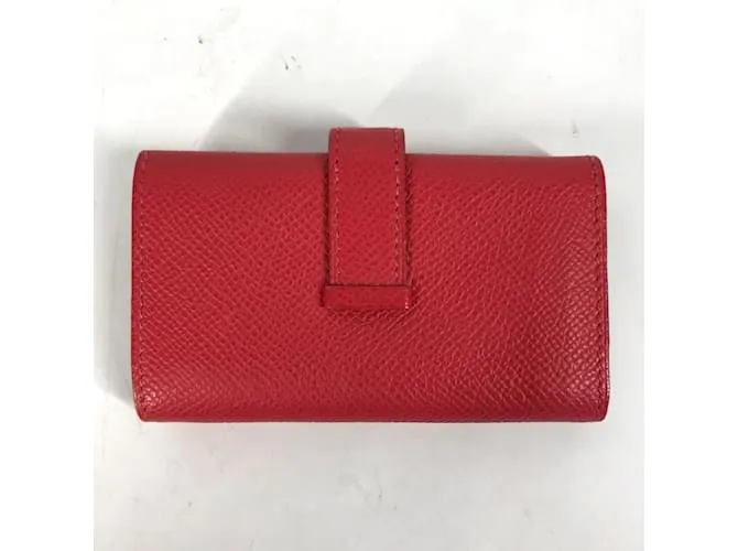 Llaveiro de cuero rojo Hermès Roja 