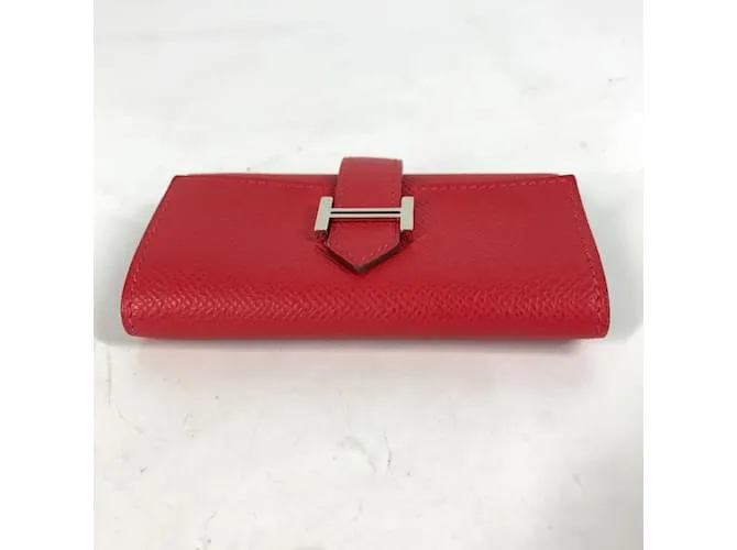 Llaveiro de cuero rojo Hermès Roja 
