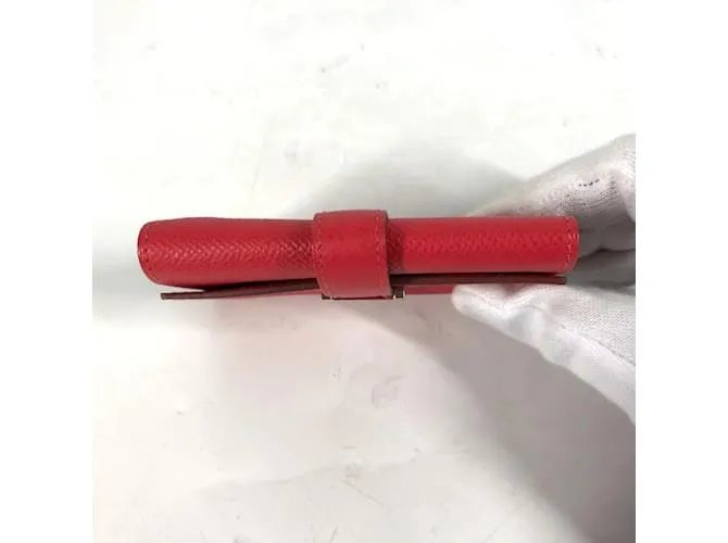 Llaveiro de cuero rojo Hermès Roja 