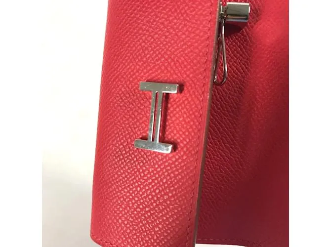 Llaveiro de cuero rojo Hermès Roja 