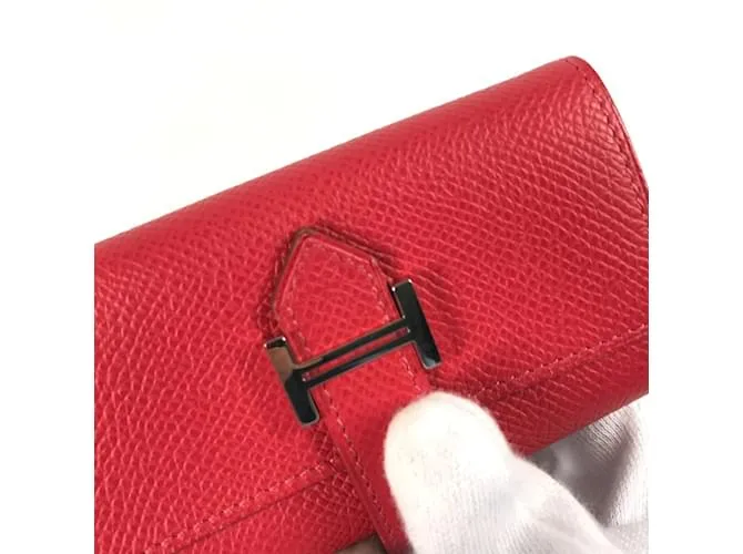 Llaveiro de cuero rojo Hermès Roja 