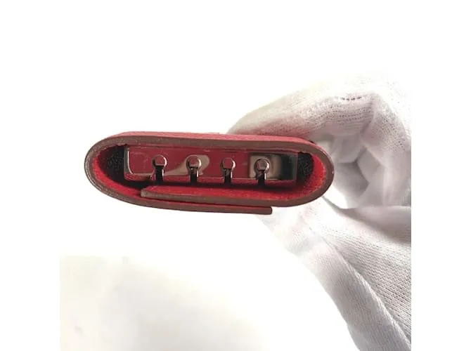 Llaveiro de cuero rojo Hermès Roja 