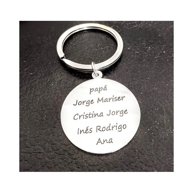 Llavero árbol de la vida  personalizado detrás en plata de ley