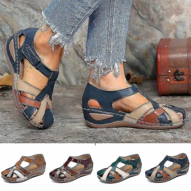 Lollita Sls Pu Retro Arch Comfy Round Toe Sls para Mujeres
