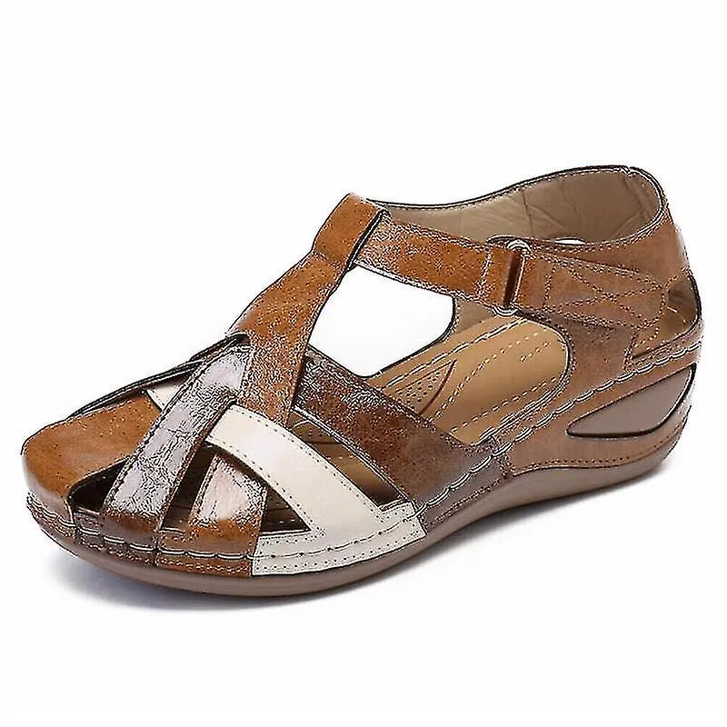 Lollita Sls Pu Retro Arch Comfy Round Toe Sls para Mujeres