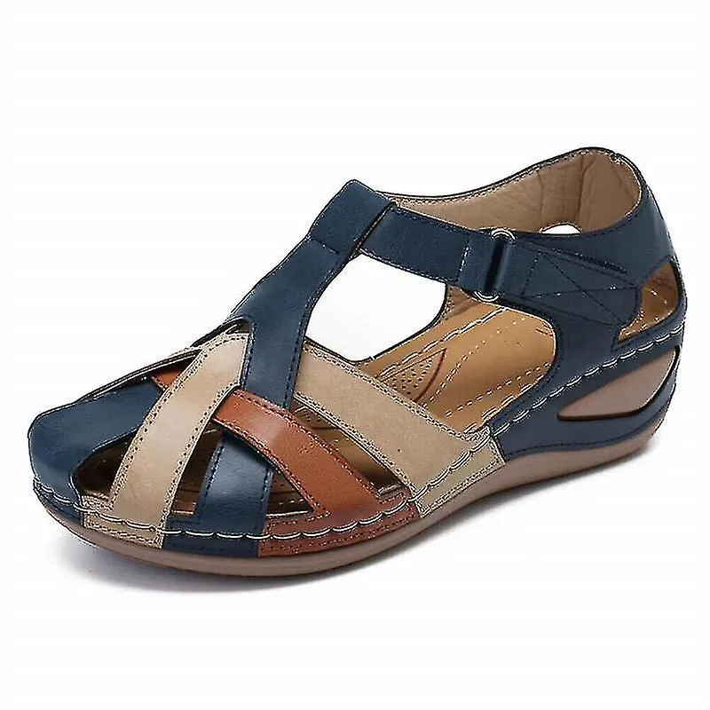 Lollita Sls Pu Retro Arch Comfy Round Toe Sls para Mujeres