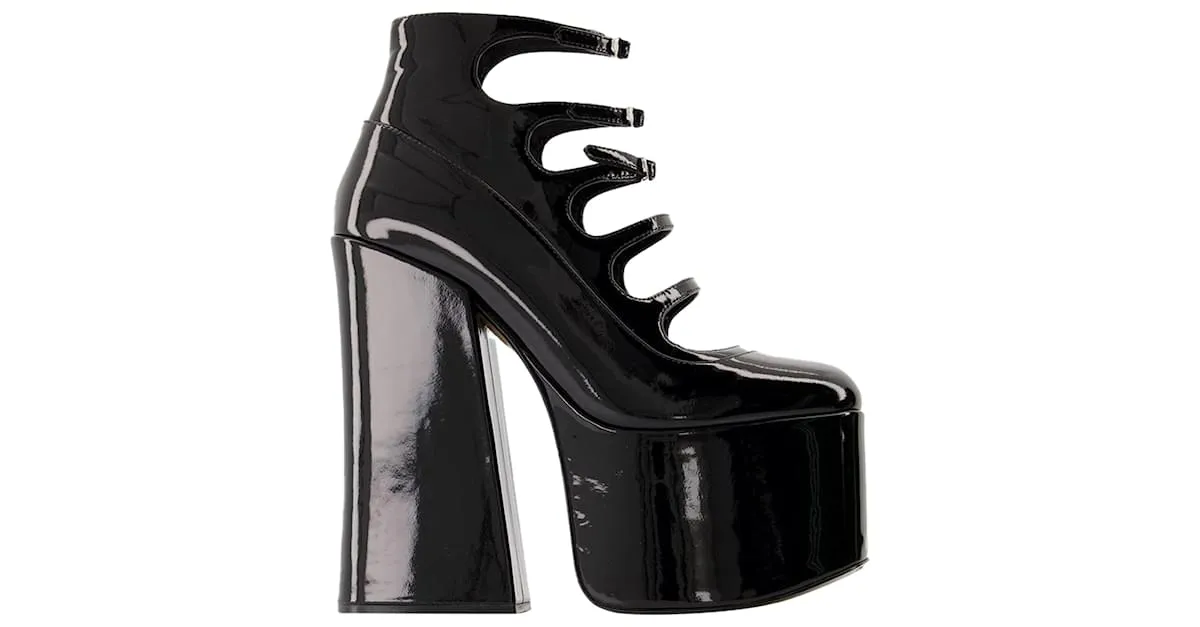 LOS KIKI PUMPS  MARC JACOBS  CUERO  NEGRO 