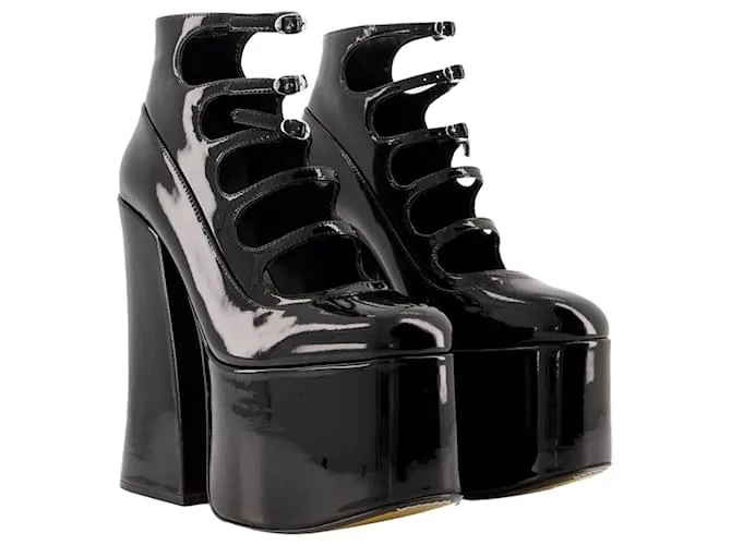 LOS KIKI PUMPS  MARC JACOBS  CUERO  NEGRO 