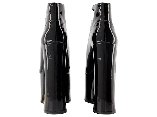 LOS KIKI PUMPS  MARC JACOBS  CUERO  NEGRO 