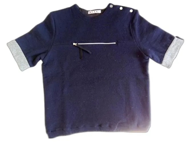 Marni Cremallera Gris Azul marino 