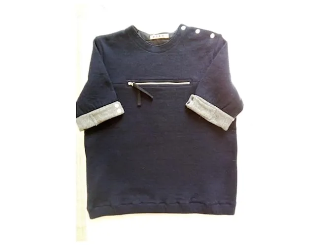 Marni Cremallera Gris Azul marino 
