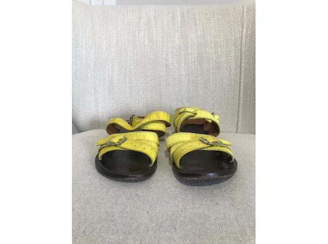 MARNI Sandalias T.UE 37 cuero Amarillo 