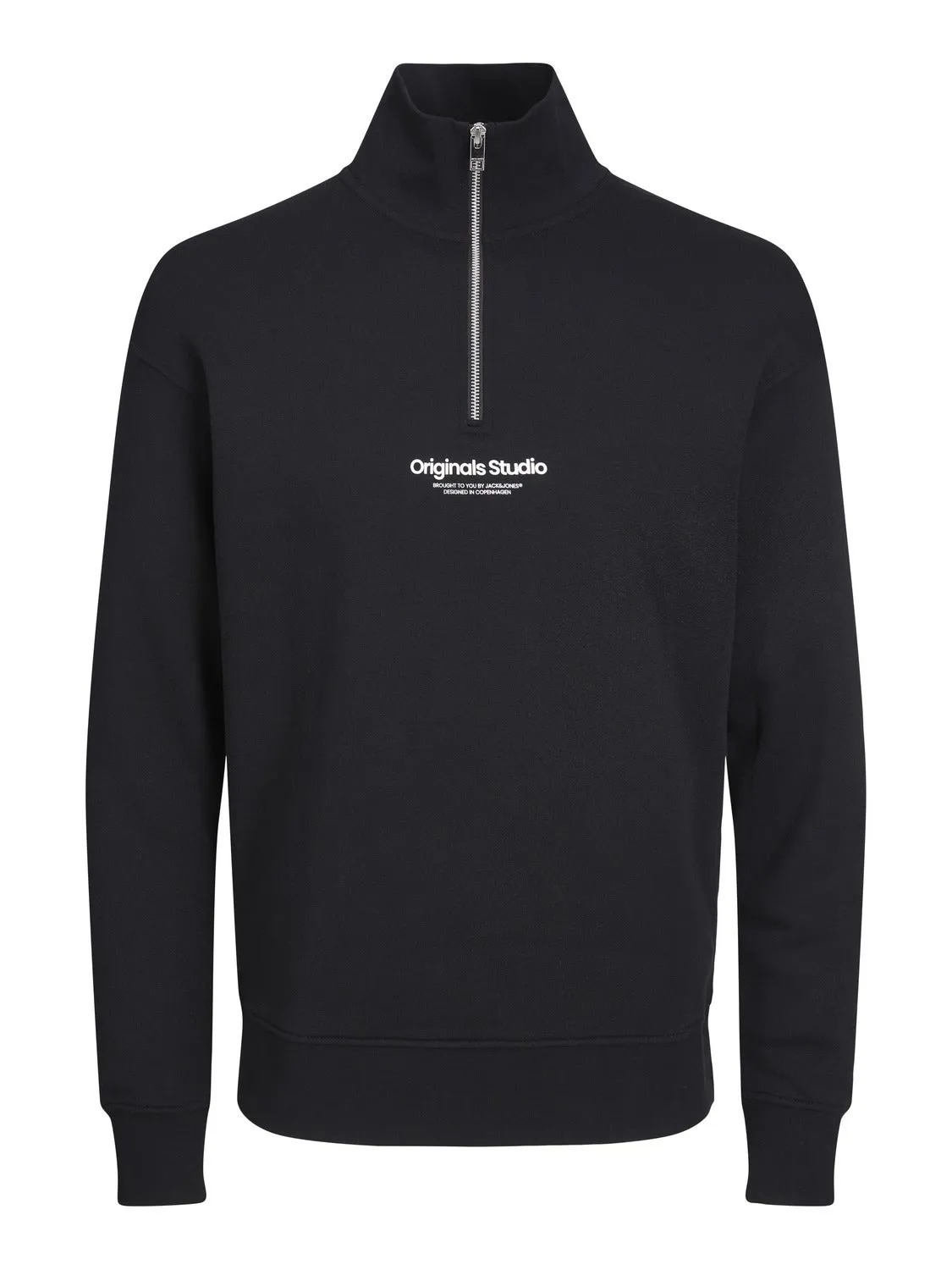 Media cremallera Con texto | Negro | Jack & Jones®