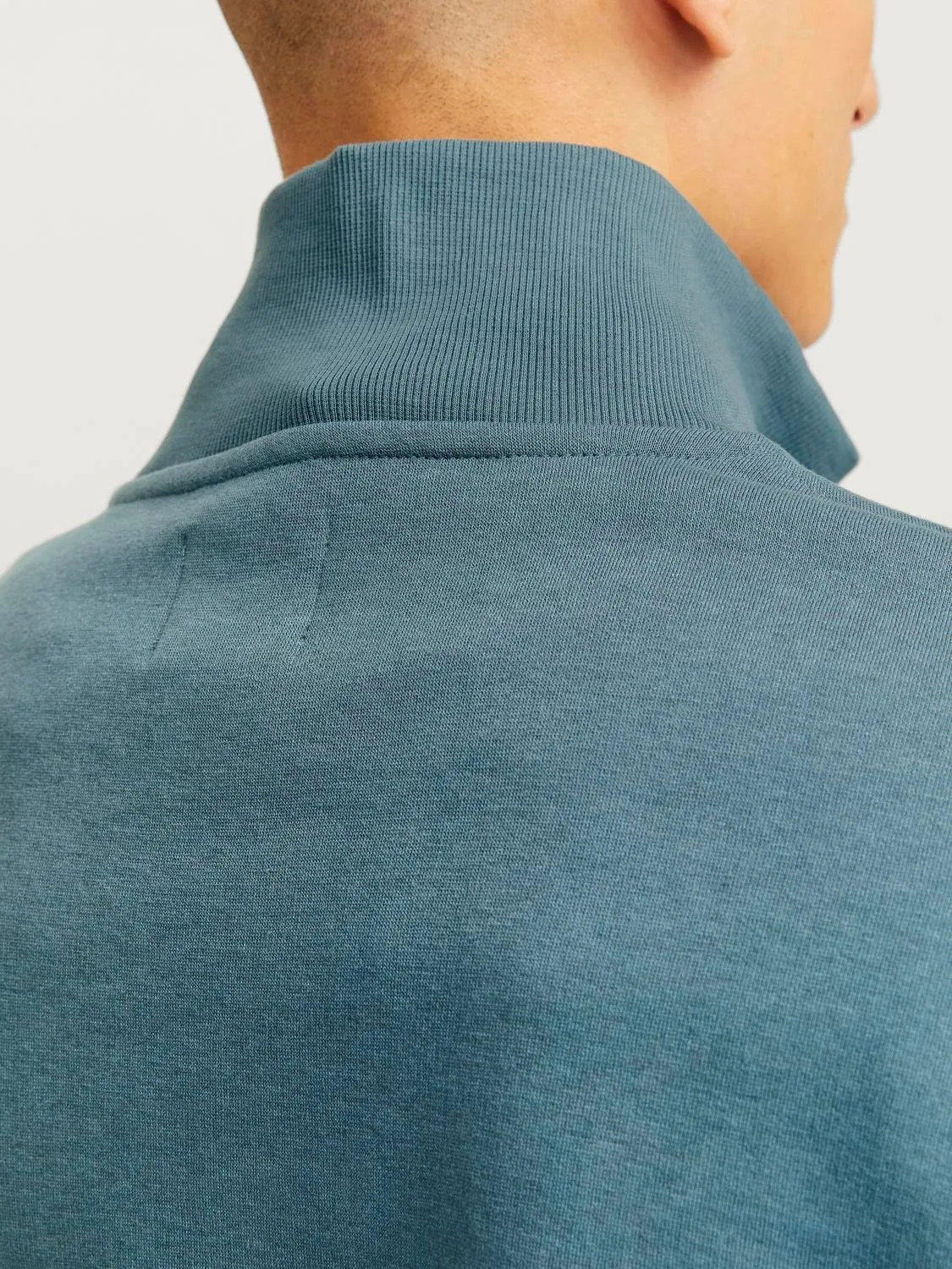 Media cremallera Liso | Azul intermedio | Jack & Jones®
