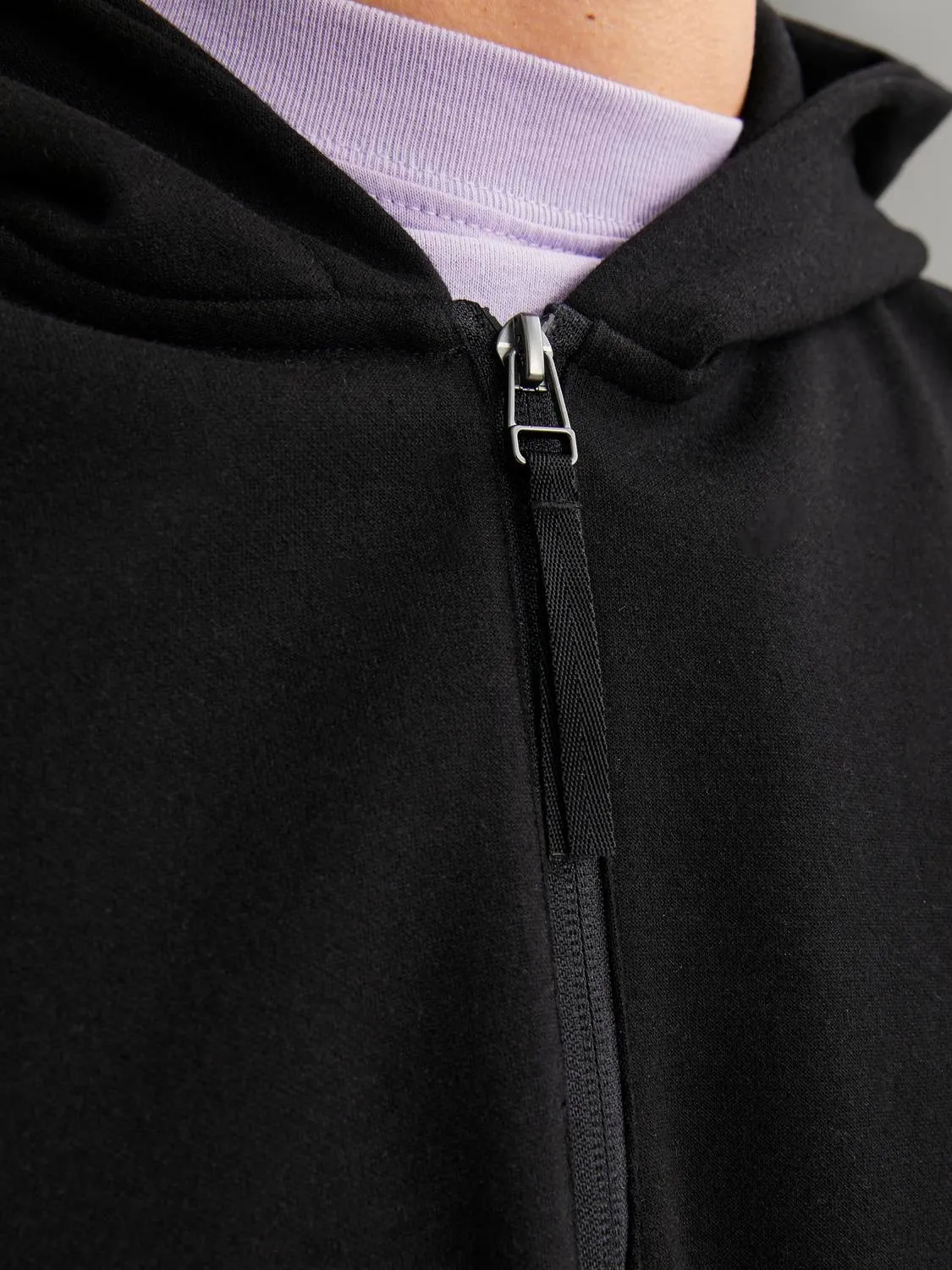 Media cremallera Liso | Negro | Jack & Jones®