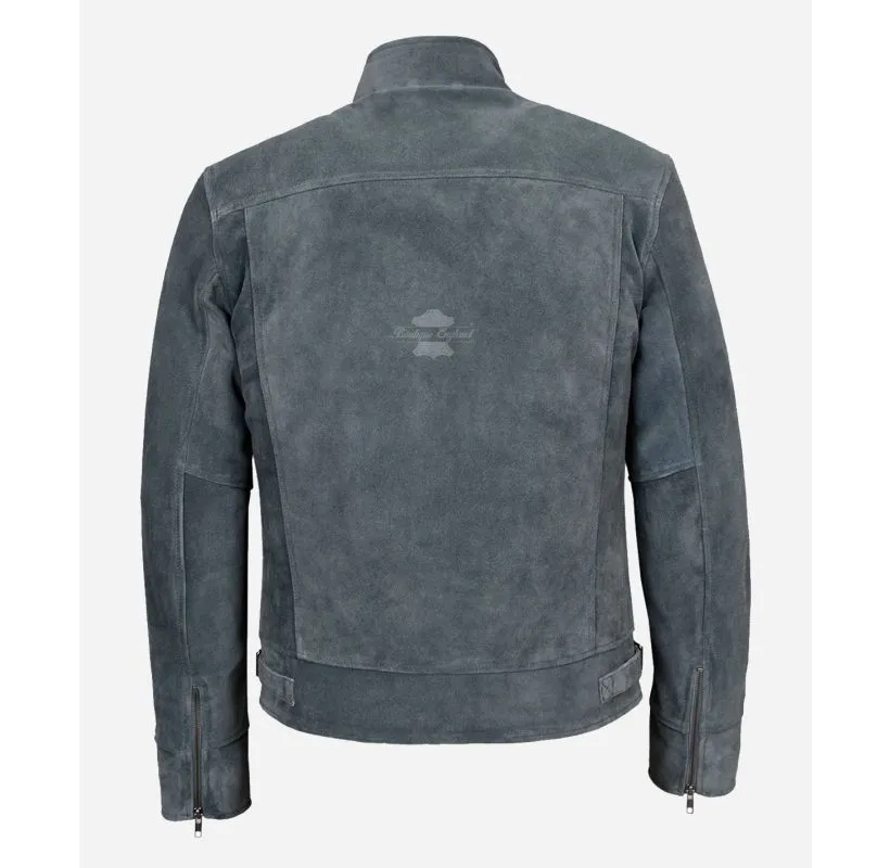 Miguel Trucker Suede Jacket for Men Classic Leather Jacket