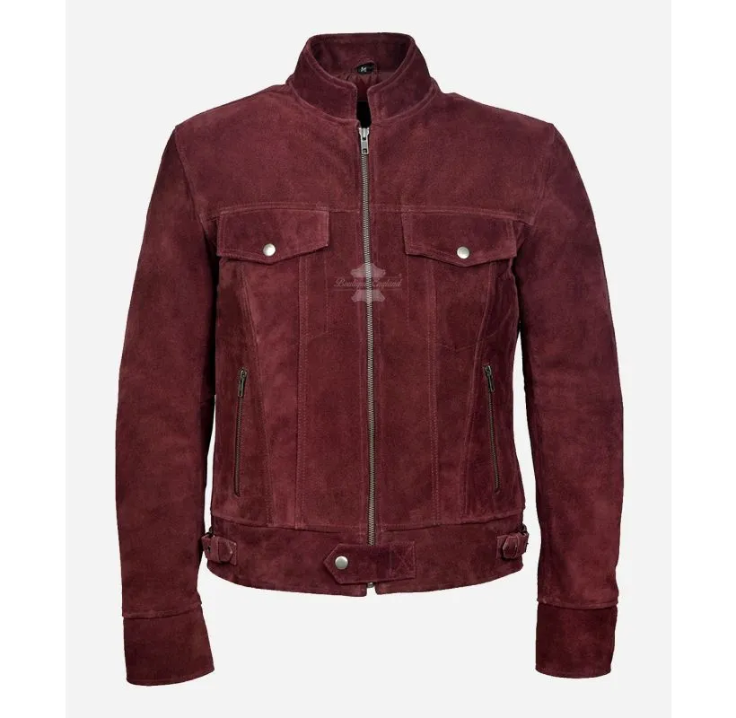 Miguel Trucker Suede Jacket for Men Classic Leather Jacket