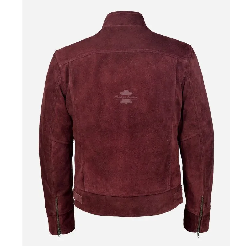 Miguel Trucker Suede Jacket for Men Classic Leather Jacket