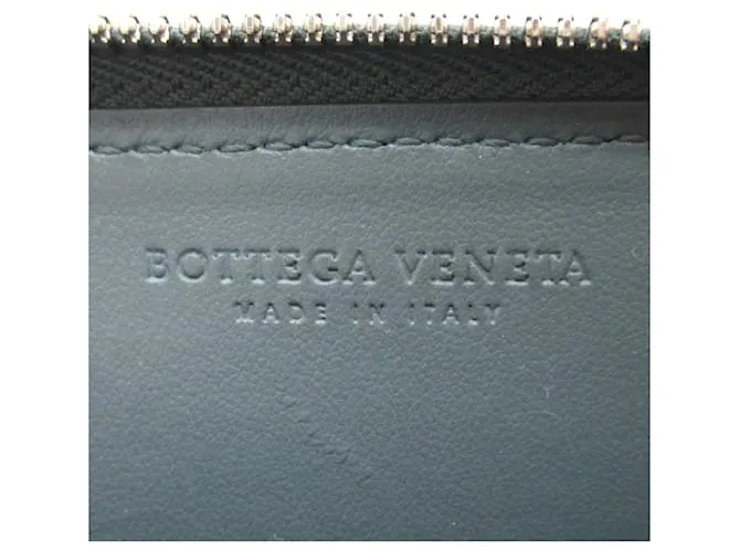 Monedero de cuero Intrecciato de Bottega Veneta Gris 