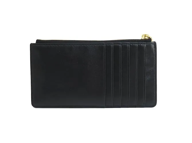 Monedero de cuero Miu Miu Negro 