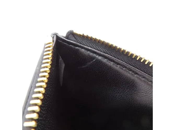Monedero de cuero Miu Miu Negro 