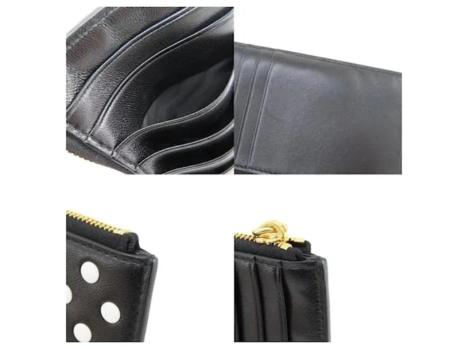 Monedero de cuero Miu Miu Negro 