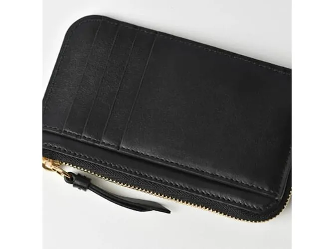 Monedero de cuero negro Chloé 