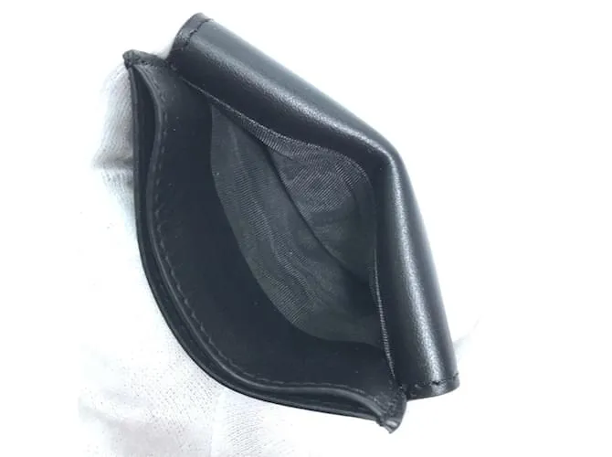 Monedero de cuero negro Fendi 