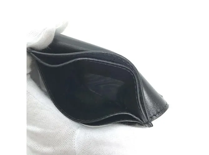 Monedero de cuero negro Fendi 