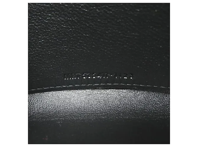 Monedero de cuero negro Saint Laurent 