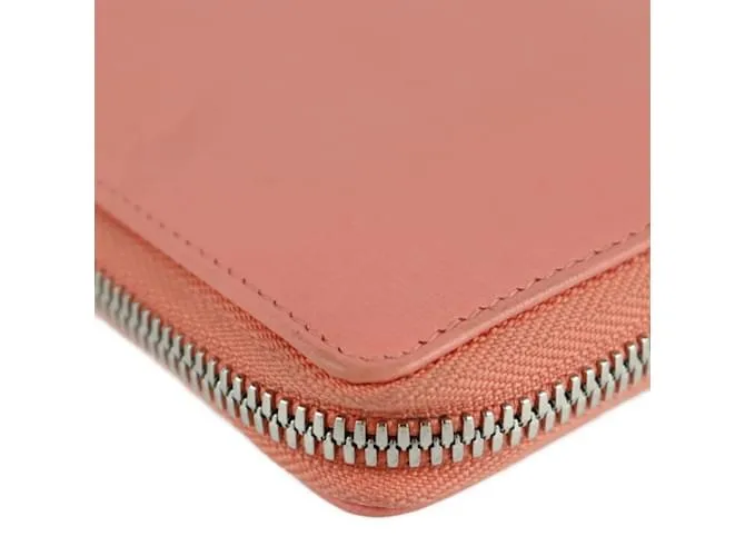 Monedero de cuero rosa salmón Balenciaga 