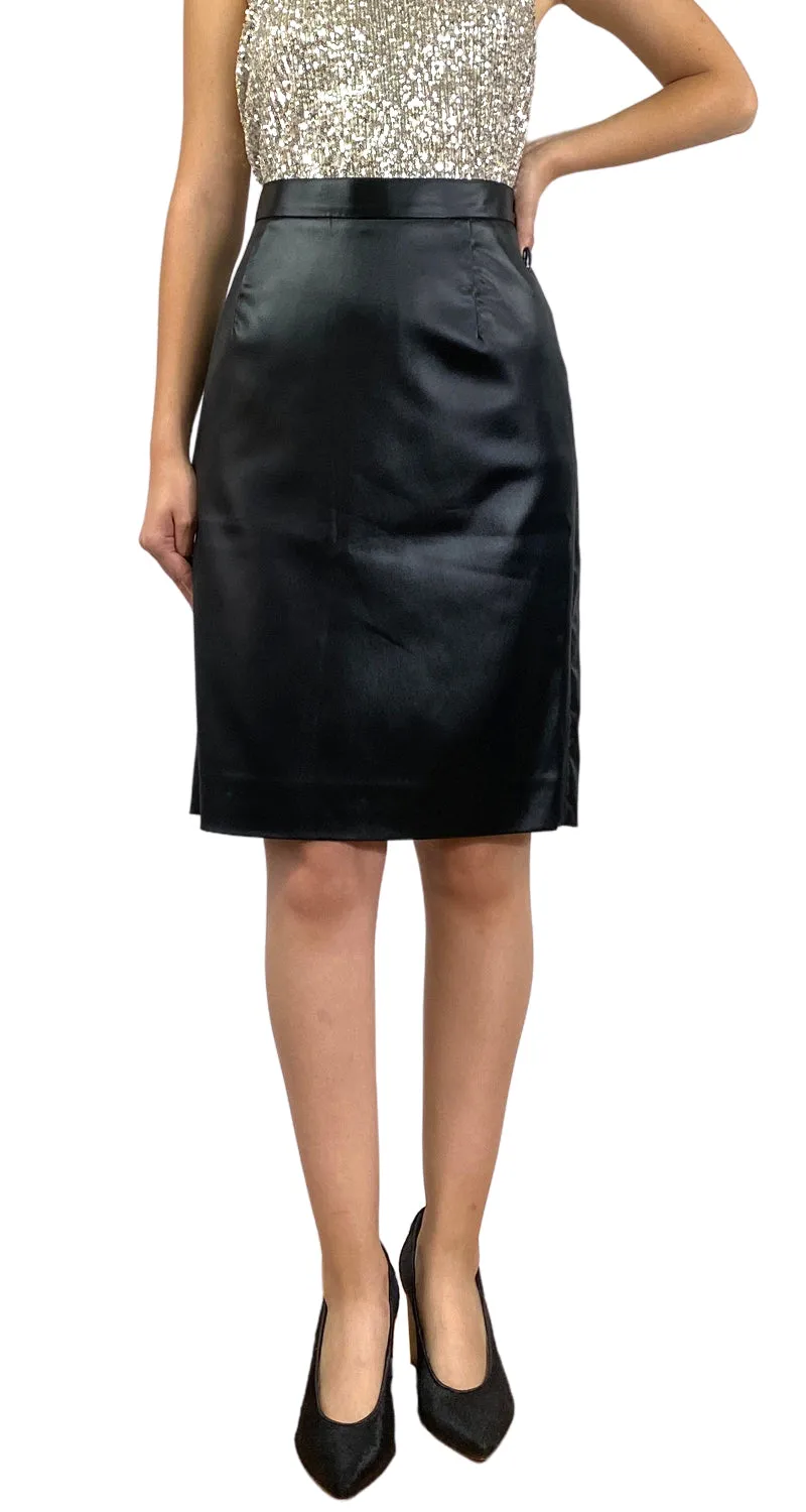 MOSCHINO Falda Negra Pinzas