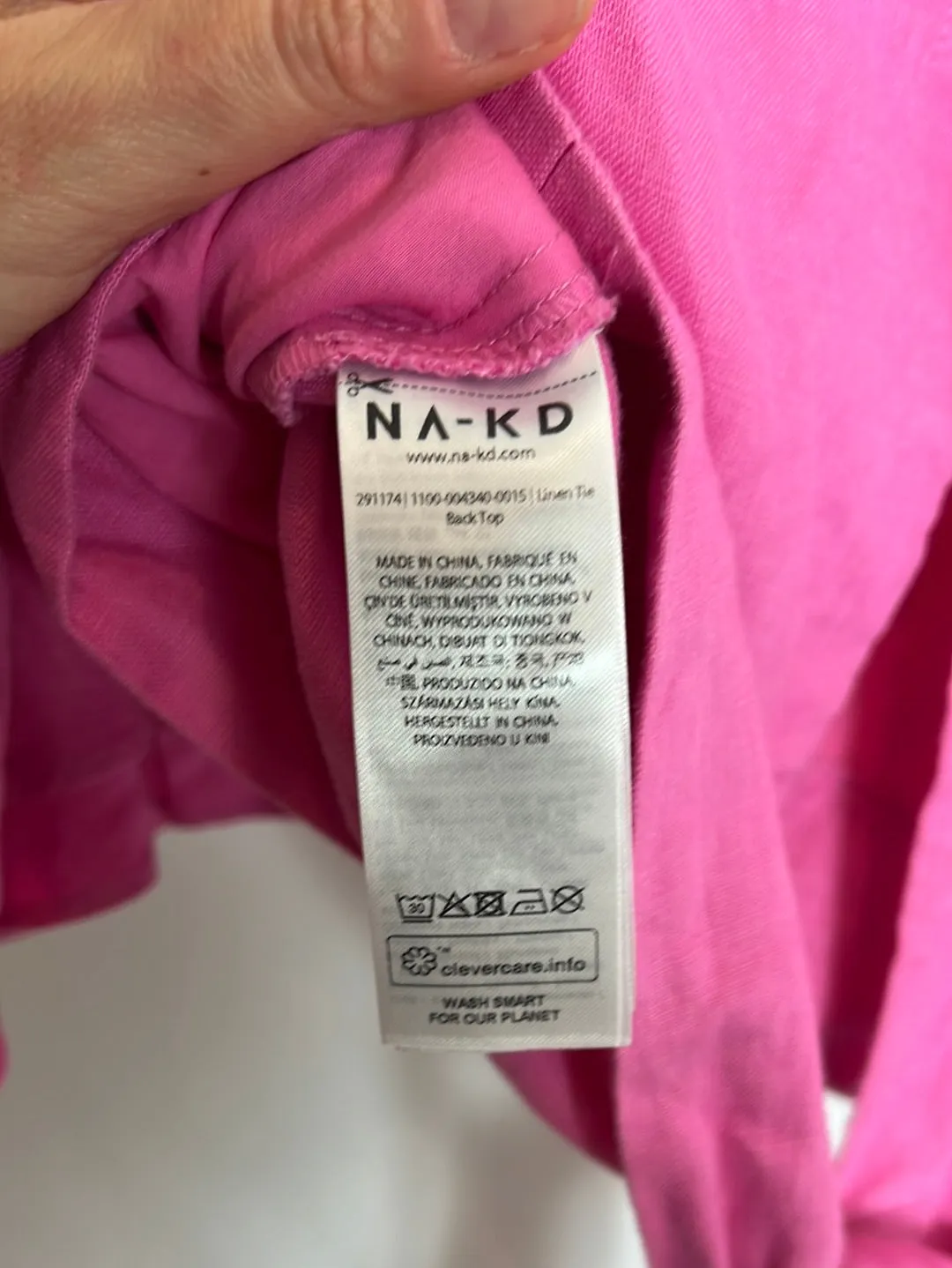 NAKD. TOP ROSA LINO T.36