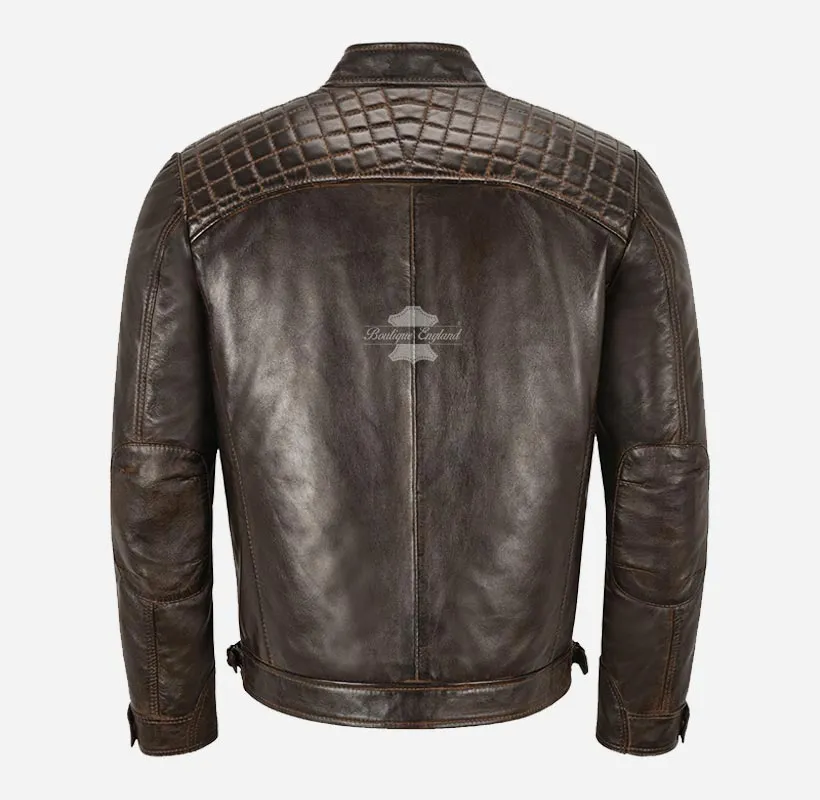 NORSEMEN Biker Leather Jacket For Mens Real Leather Fashion Jacket
