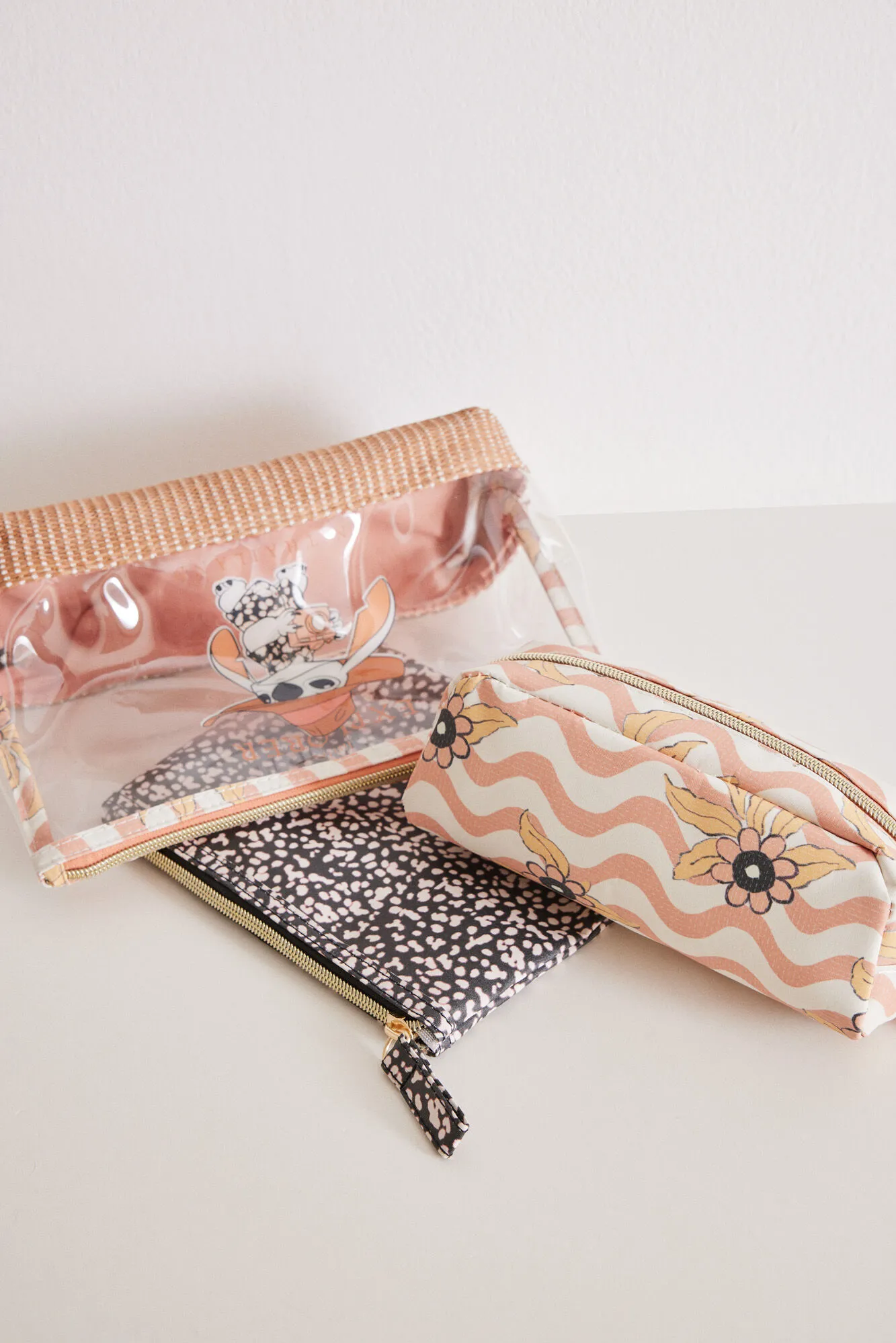 Pack 3 neceseres rafia Stitch